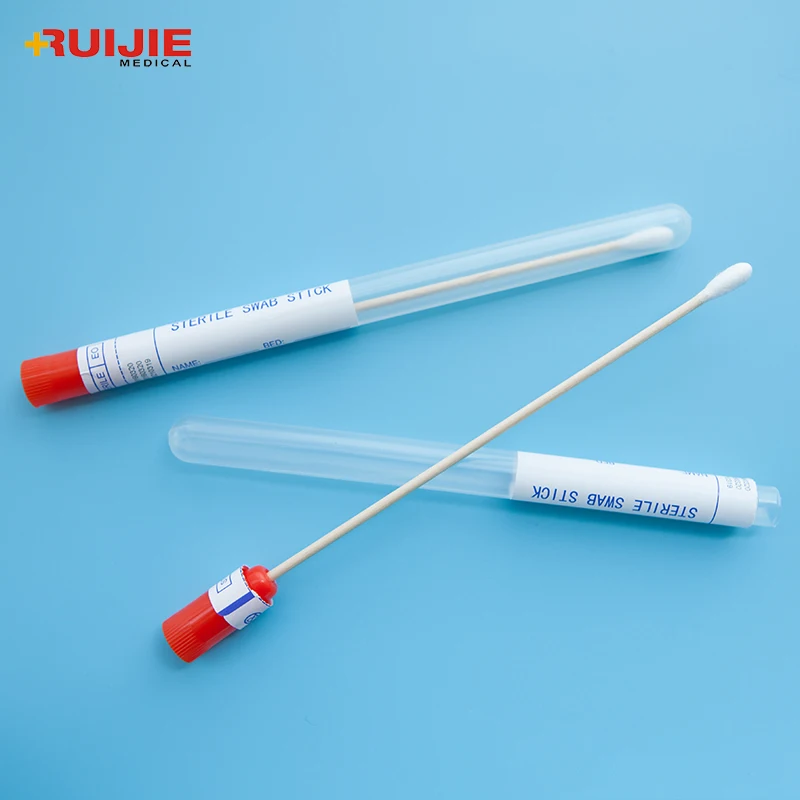 China Supplier Disposable Sterile Dacron Swab With Cary Blair Medium