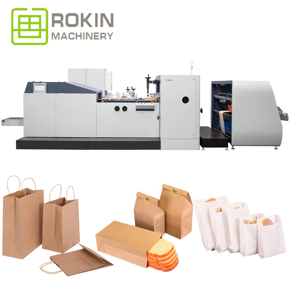 2022 High Quality Small Production Line V Bottom Paper Bag Making Machine
