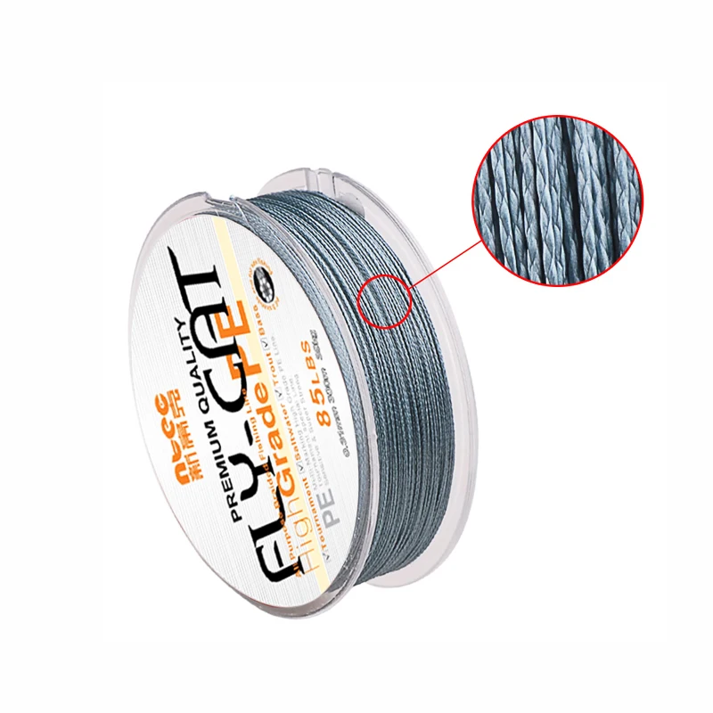 4 Weaves UHMWPE Braided Jigging Fishing Line