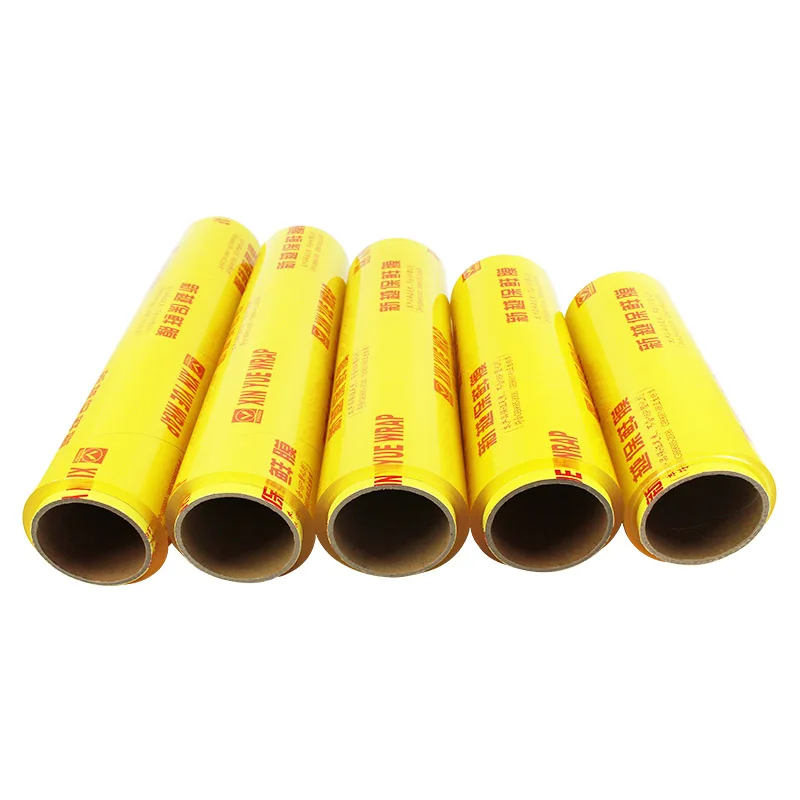 
8.5 mic transparency food grade PVC cling film wrap film 