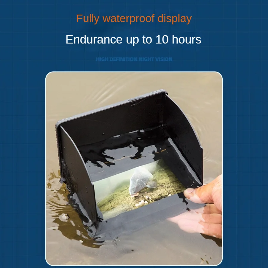 Ultra Clear Water Underwater Fish Finder 5.0 inch waterproof screen 20 meters with wire camera for day and night use