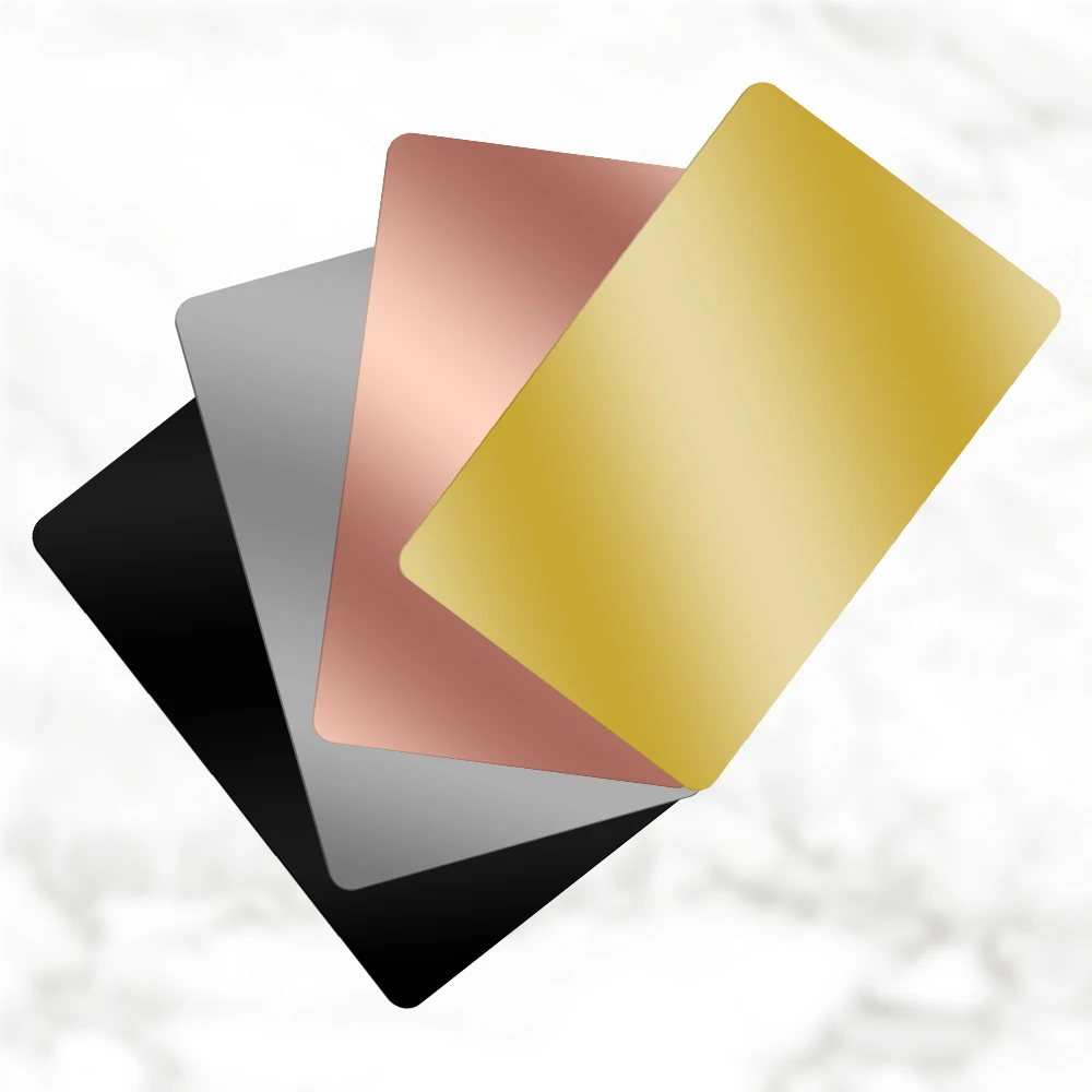 Customized Metal Cards Blank Business Cards Laser Engraved Factory direct sale Metal Card