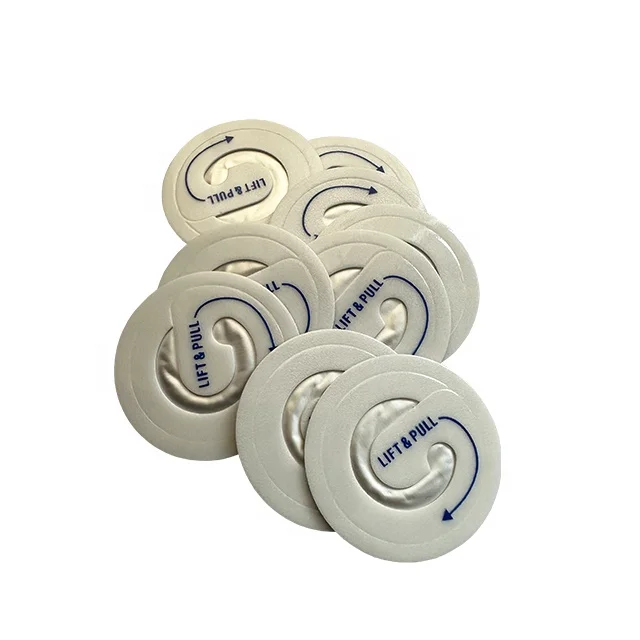 36mm 47mm Engine oil lube HDPE bottle use aluminum foil anti corrosion heat induction sealing liner with ring type easy peel tab