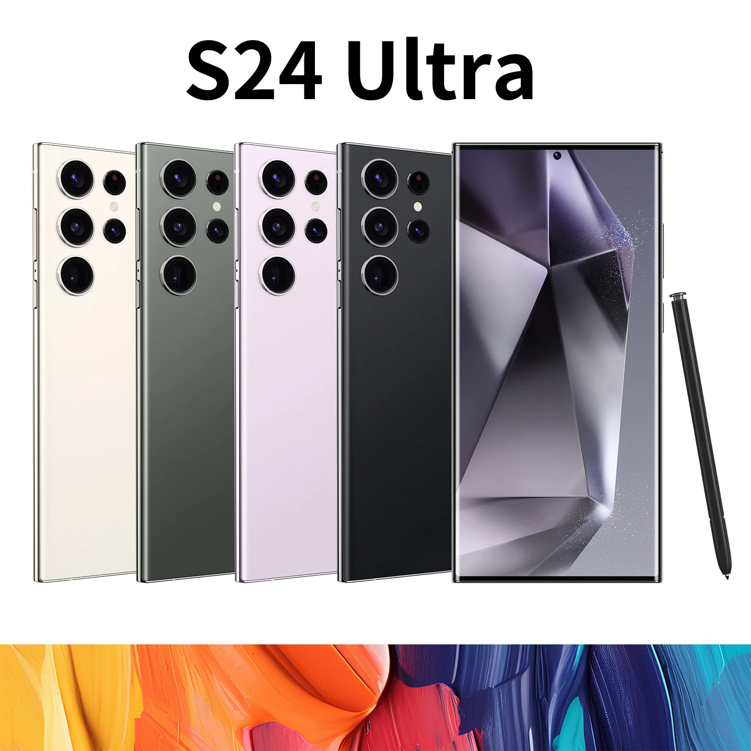 2024 Original S24 Ultra AI Mobile Phone 16GB+1TB unlocked big memory smart phone beauty camera gaming cellphone