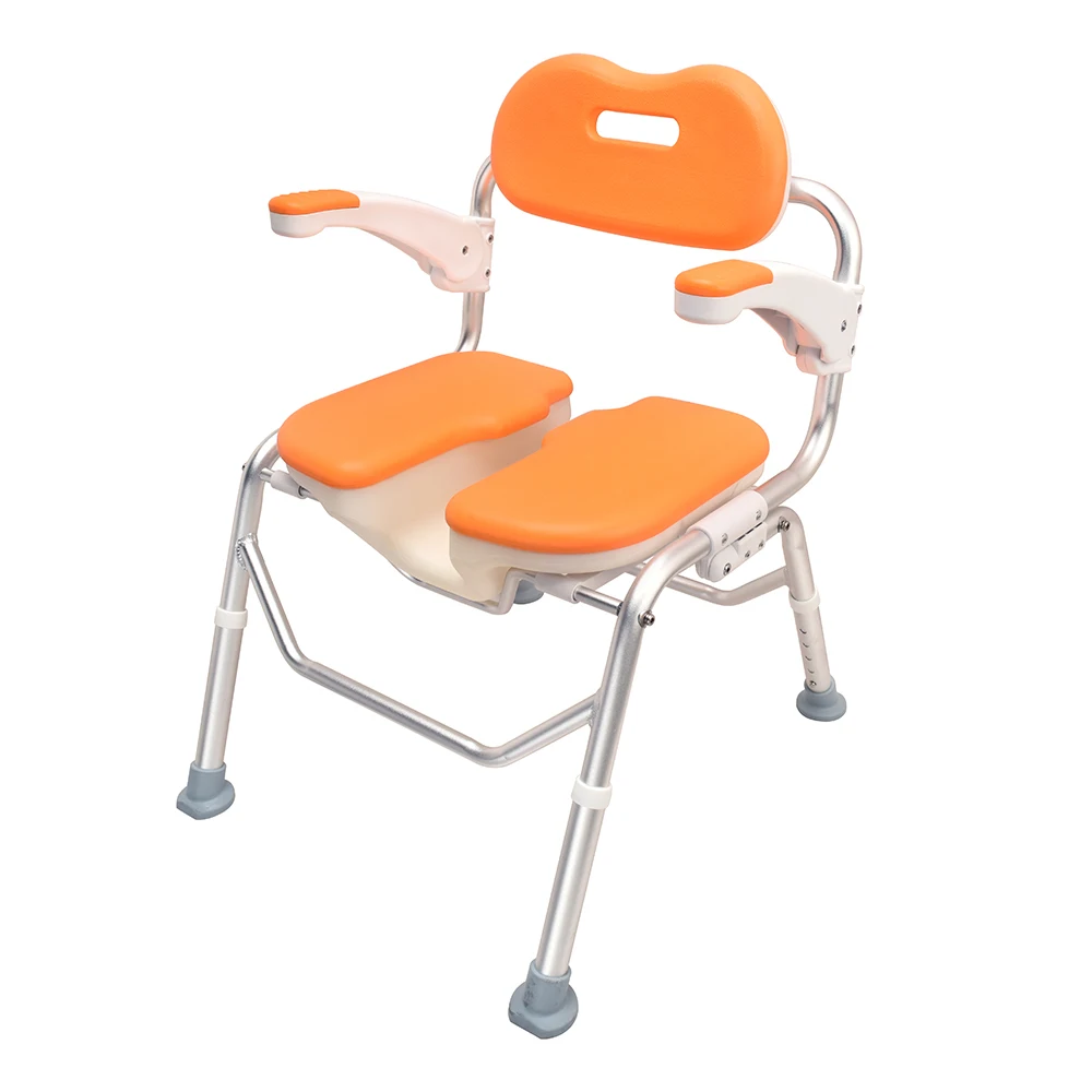 Multifunctional aluminium folding bath chair non-slip shower chair for elderly and disabled