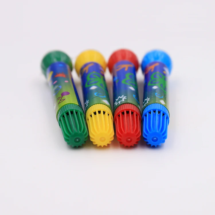 Factory custom multi color watercolor roller stamp marker pen for kids