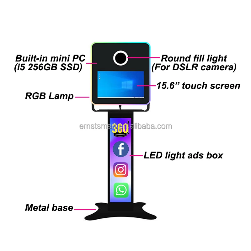 Ipad Photobooth Shell Photo Booth 10.9 Inch 12.9 Inch Ipad Air Selfie Kiosk Birthday Party Ipad Pro Photo Booth Selfie Machine