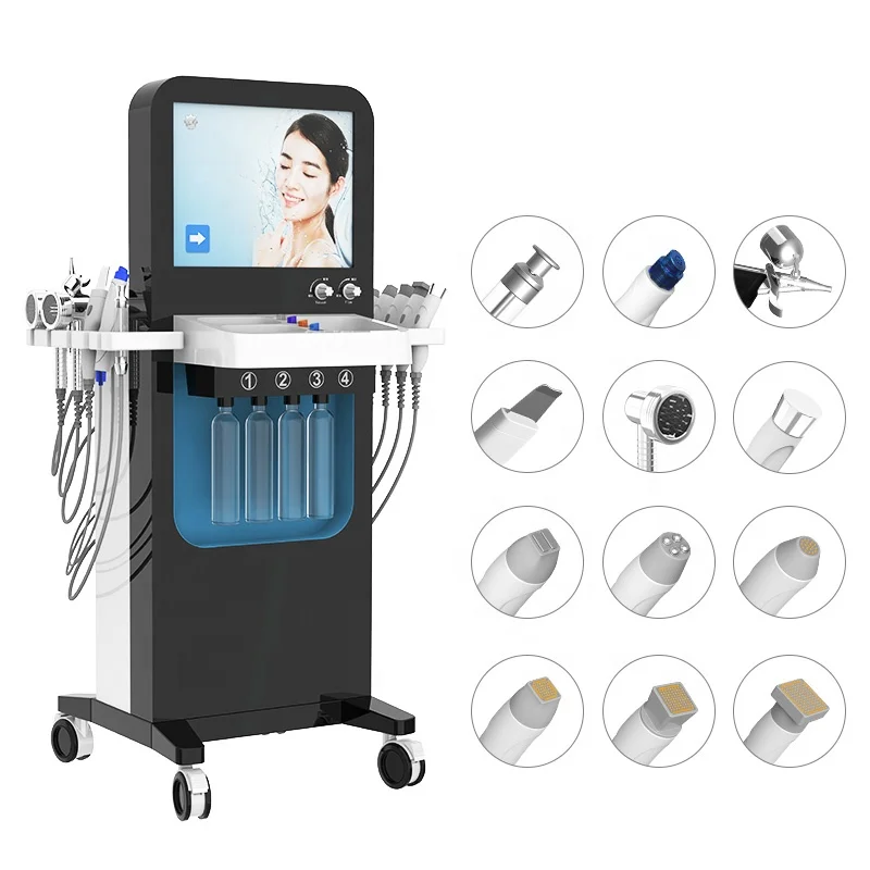 2023 Maquina Hidrofacial Face Hydra Hydro Hidrafacial Handle Rejuvenecimiento Hidro Facial De La Piel Microdermabrasion Machine