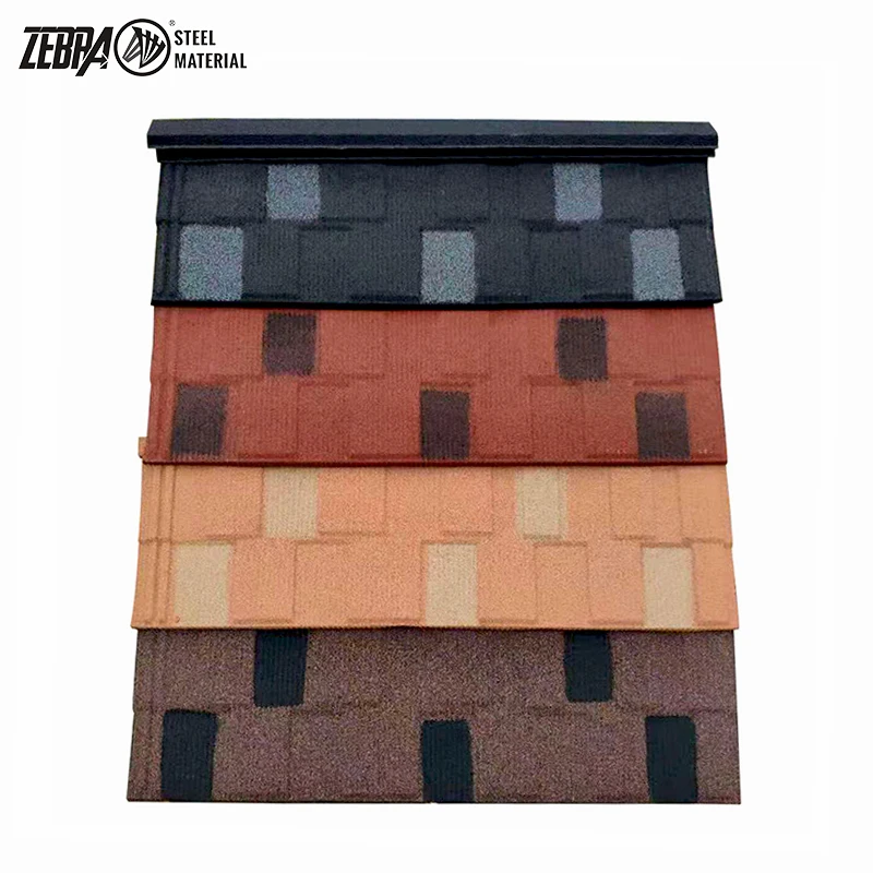 Popular Ghana Kenya Ethiopia Stone Coated Roofing Sheet Eurotile shingles mabati Feroof