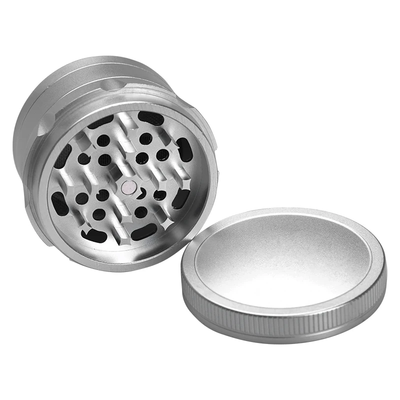 Customized shape 4 layersmoking handle herb grinder aluminium alloy
