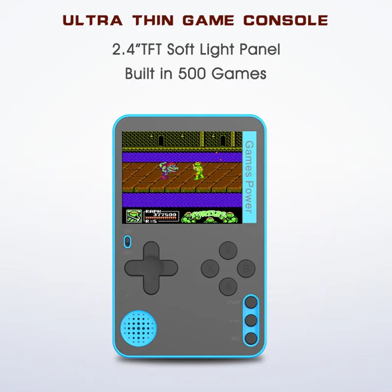 K10 Retro Game Consoles Portable Classic Mini Handheld Gaming Console with Pocket Player Built-In 500+ Games magnetic charging