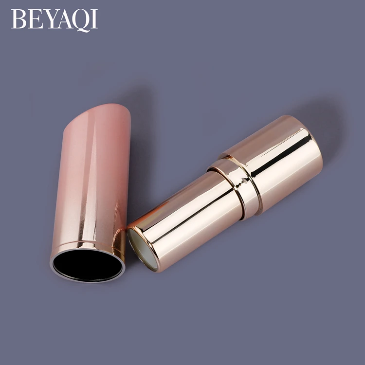 Promotion High Quality Empty Foundation Makeup Container Concealer Blush Stick Plastic Cylinder Gradient Cosmetic Lipstick Tube