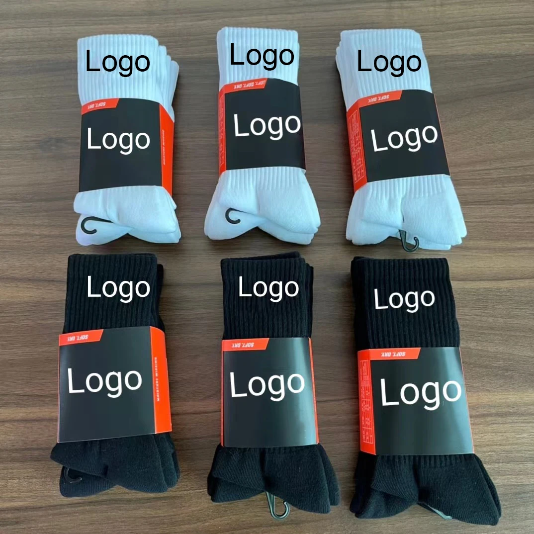 High Quality Low Moq Custom Logo Sports Unisex Athletic Ankle Cotton Custom Socks Men