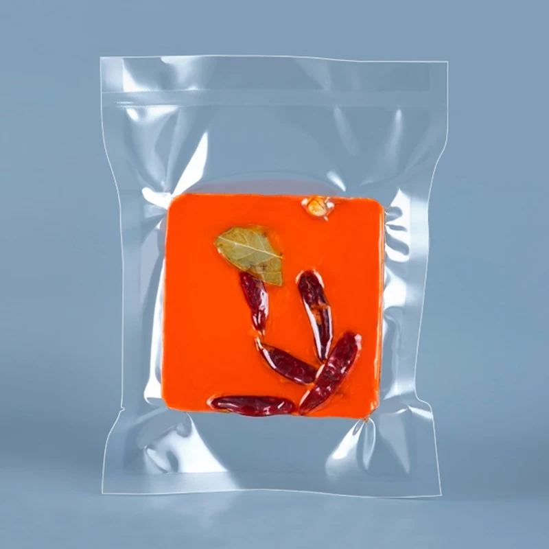 Customized printed Polyester film frozen seafood plastic bag commercial grade plastic food vacuum bag