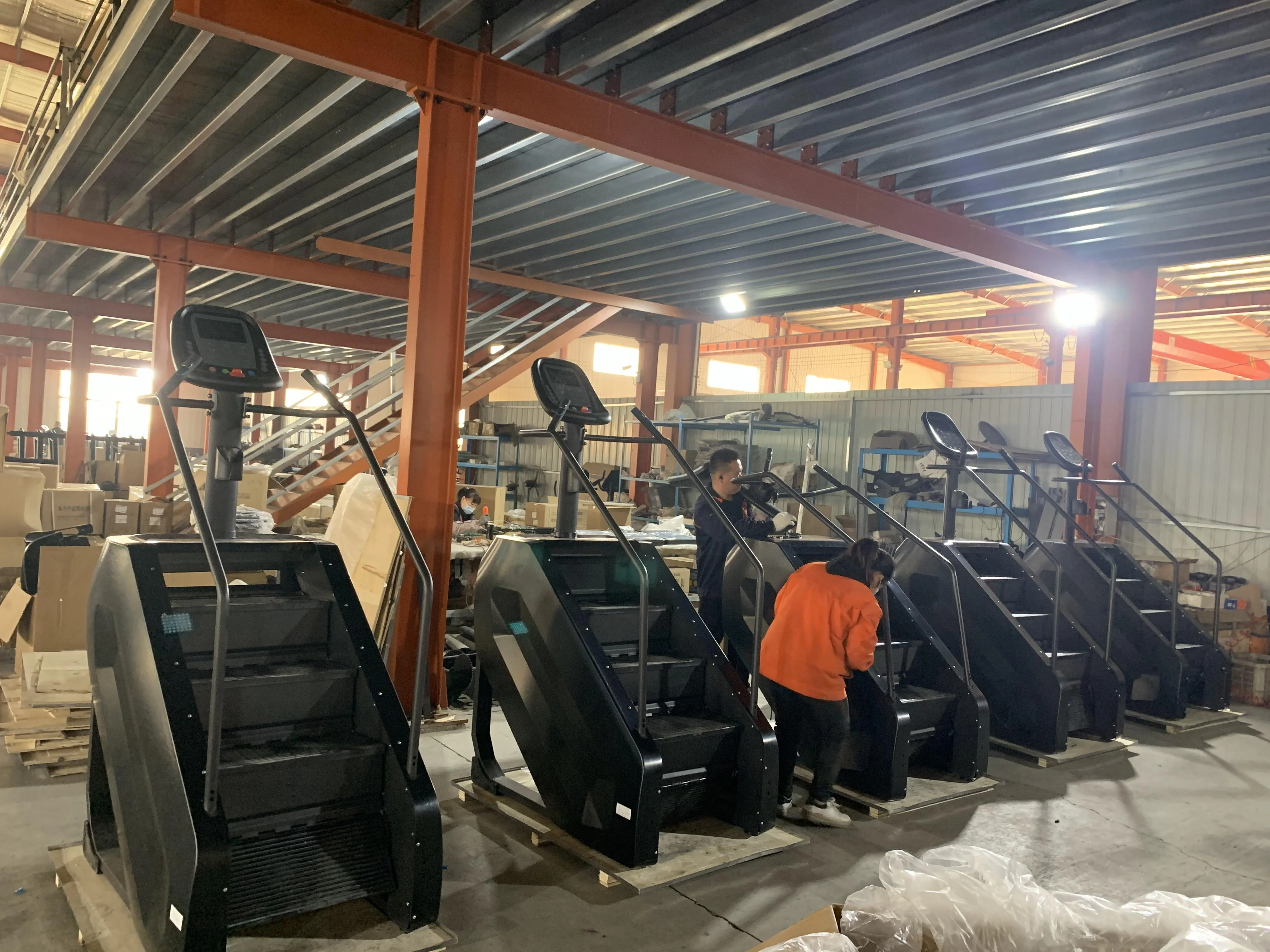 Custom Buy Hot Selling Gym Machine Led Keyboard China Stair Master Stepper Climber Stair Climbing Machine