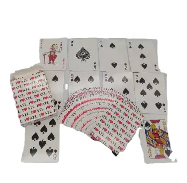 heart pattern Plastic playing cards