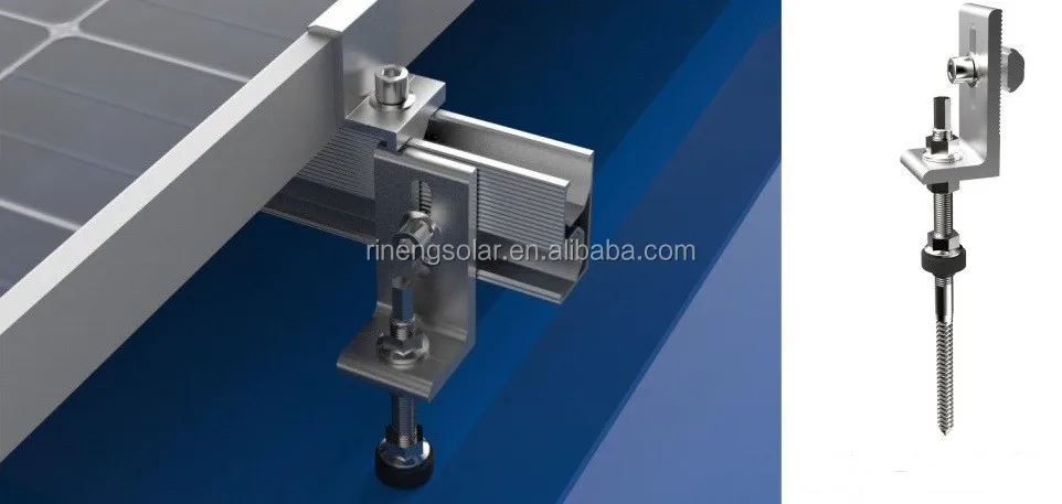 Wholesale  Solar  Hanger Bolt Mounting System for T-shaped Iron Sheet Roof