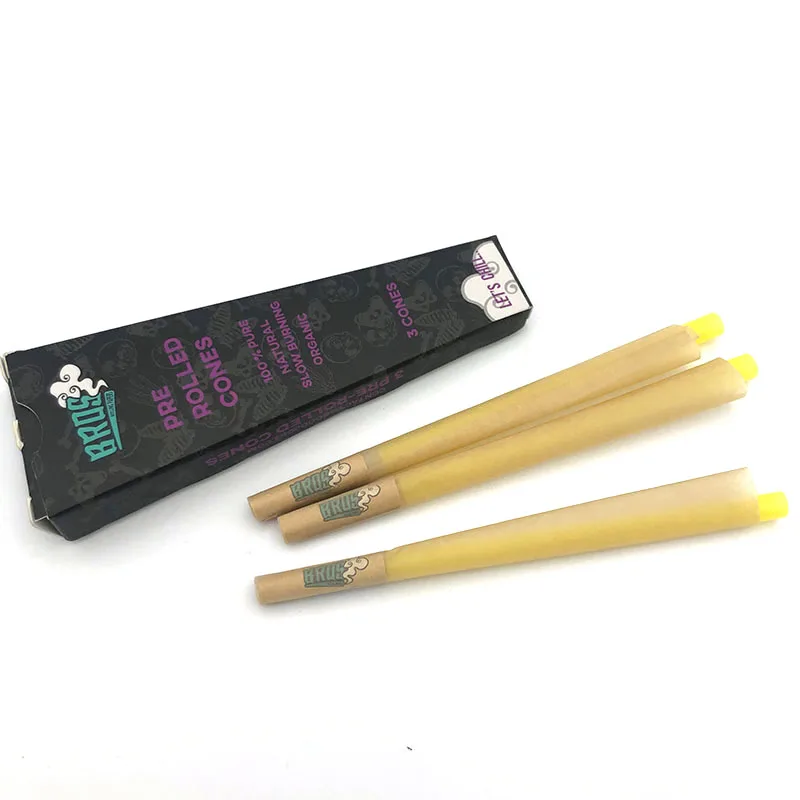 bros Custom brand  good Quality  Rolled Cone Smoking Rolling Paper