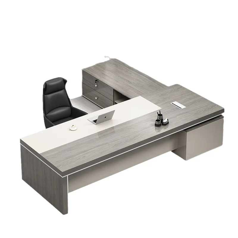 Factory Direct Sale Upgrade Your Workspace with this Stylish and Modern Full Set Office Furniture  Simple Boss Desk