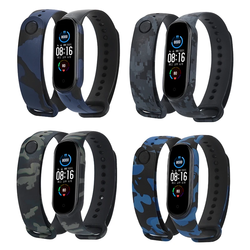 
New design silicone strap smart watch mi band For Xiaomi Mi 3 4 5 Band 