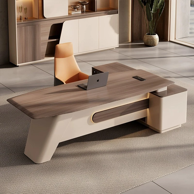 Modern CEO Executive Desk  Office desk Furniture Manager Desk Wooden L shape office table