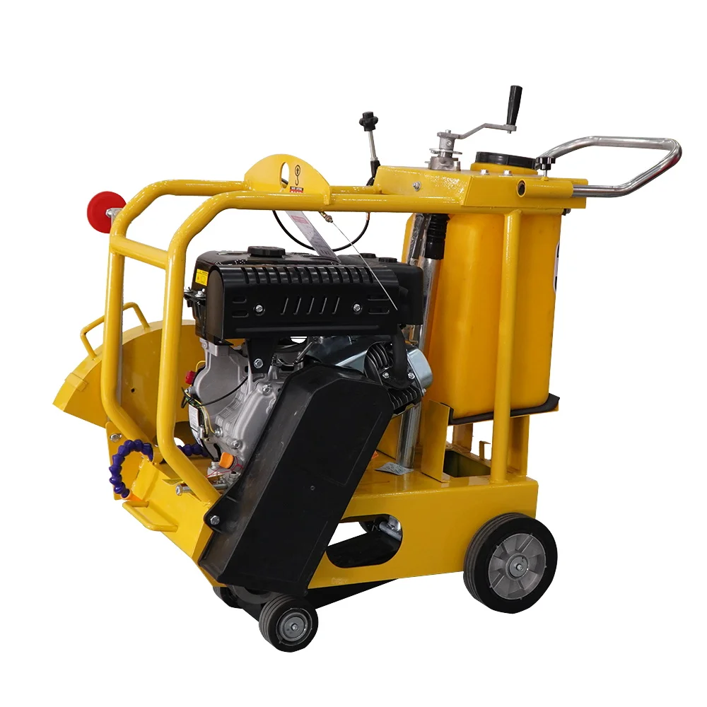 Diamond Saw Gasoline Diesel Engine Asphalt Cement Saw CutterFloor Cutter Cut Price Walk Behind Concrete Road Cutting Machine