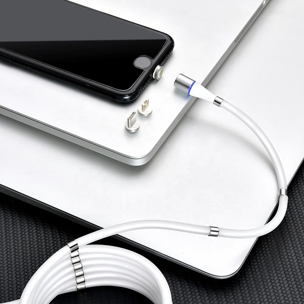 Прямая поставка 1 шт. USB-кабель для передачи данных новый трендовый продукт 3 в зарядный кабель USB Type-C с автоматической обмоткой простой
