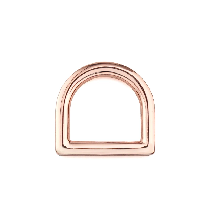 Handbags straps connector bags parts dring rose gold d ring purse buckle custom made d-ring