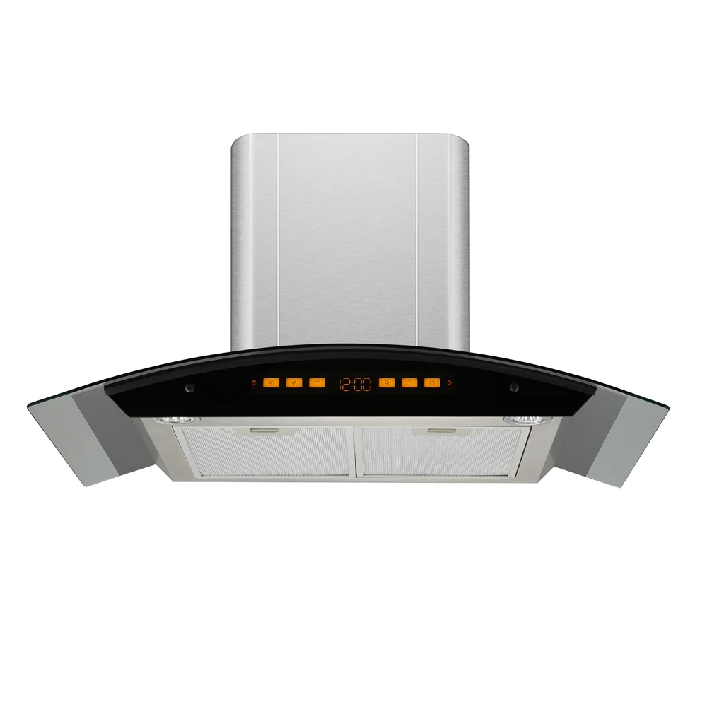 90cm Stainless Steel Household  Range Hood Kitchen Exhaust Cooker Hood Smoke Extractor Hood