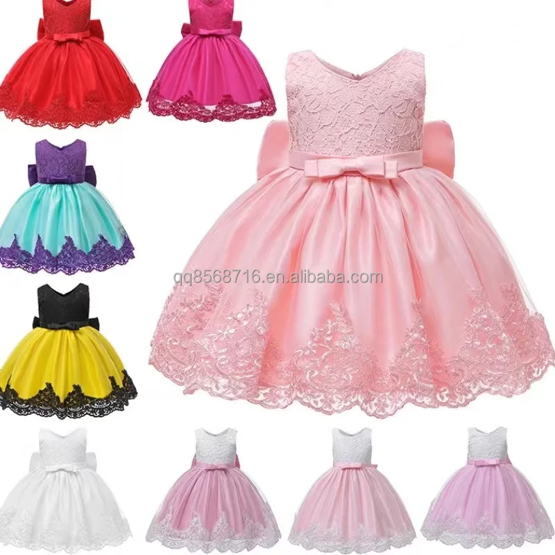 ForeignTrade Children's Clothes Girl Dress 2024Summer Clothes New Spanish Court Baby Skirt Lolita Princess Skirt Lace Short