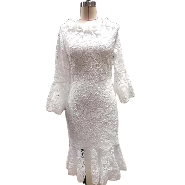 Женское облегающее платье с цветочным рисунком, приталенный силуэт с рукавом 3/4, стильное модное женское платье с эффектом модели