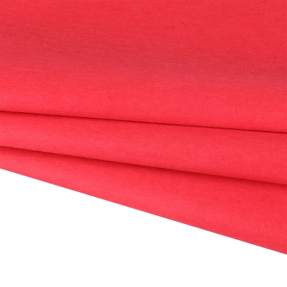 
Customize high quality red color nonwoven paper flock material fabric 
