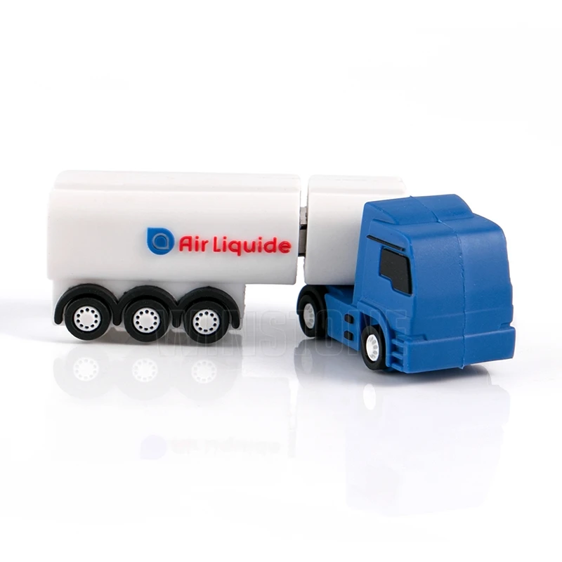 Custom High Speed 3D Soft PVC Cute Truck Car 128GB 32GB USB Flash Disk Driver for corporate Gifts