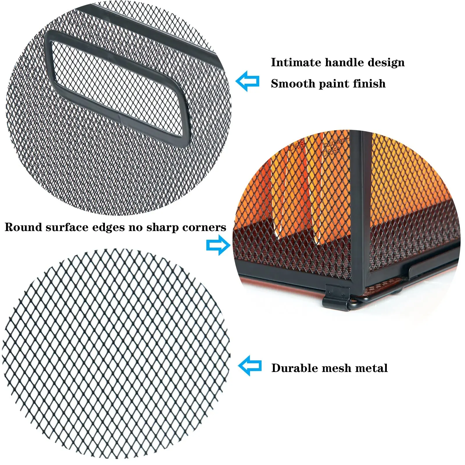 Letter-Size Hanging File Folder Organizer,Mesh Metal File Folder Box,Sundries or Toys Storage Box