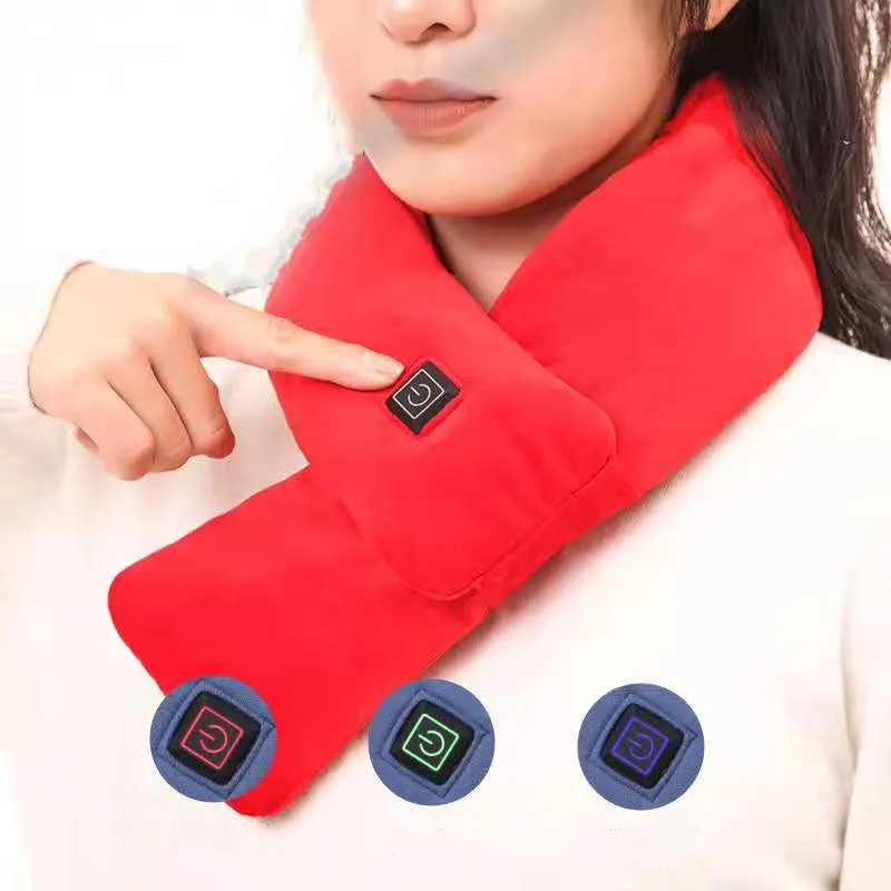 
2021 new smart charging heating scarf USB winter heating scarf neck protection cold heating scarf 