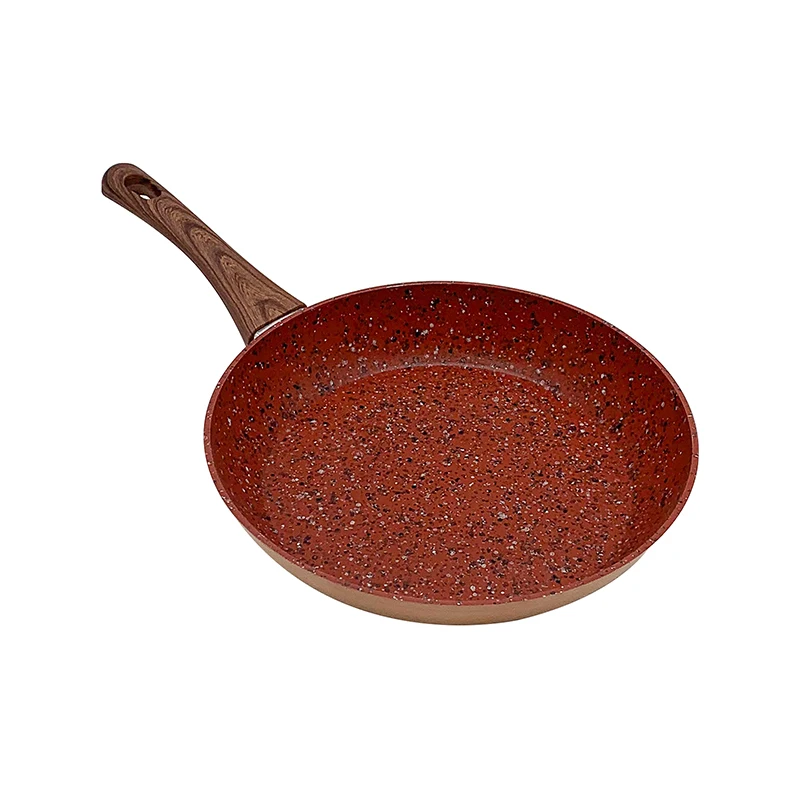 Сковорода антипригарная 24 см/28 см чугунная сковорода с 2 деревянными ручками длинной деревянной ручкой для промышленного