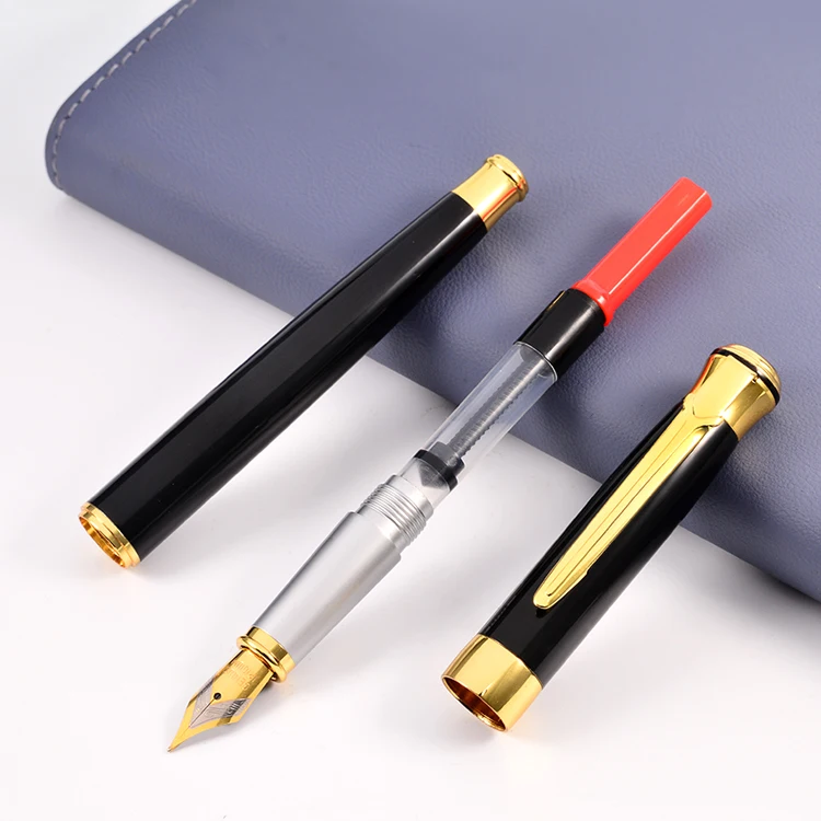 Wholesale and Retail Custom Metal Pen Logo Welcome Luxury Writing Pen Classic Fountain Pen Stylo Plume