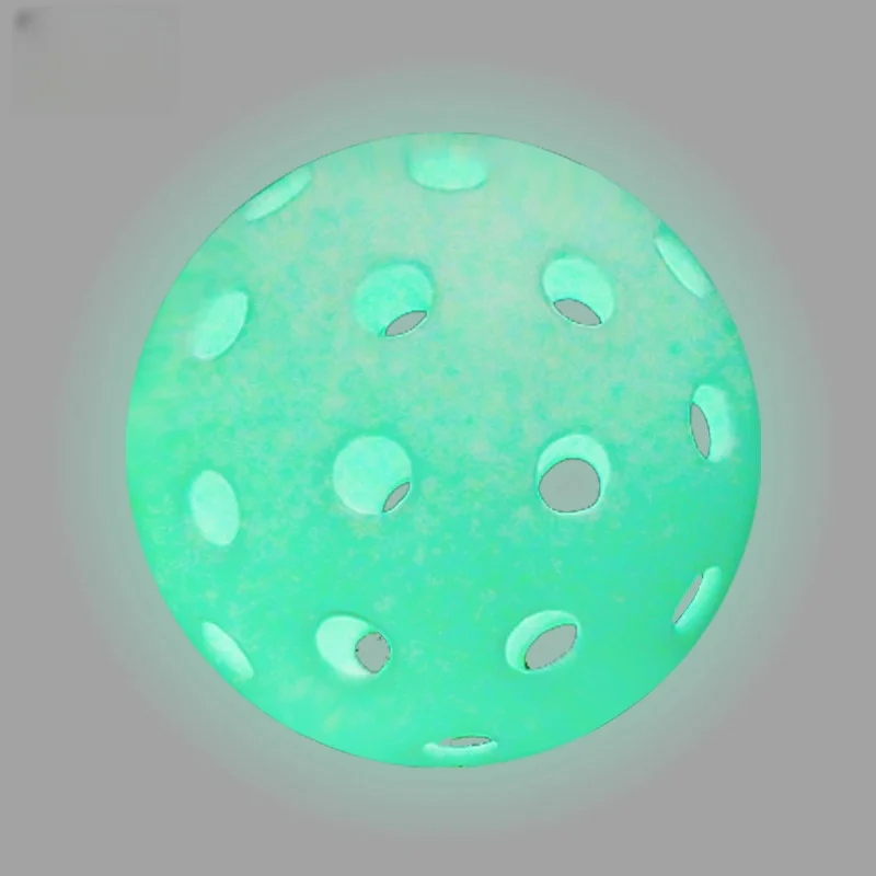 Customizable 40-Hole PE Plastic Pickleballs Adults Indoor Outdoor Glow in The Darknoctilucence Pickleball Balls