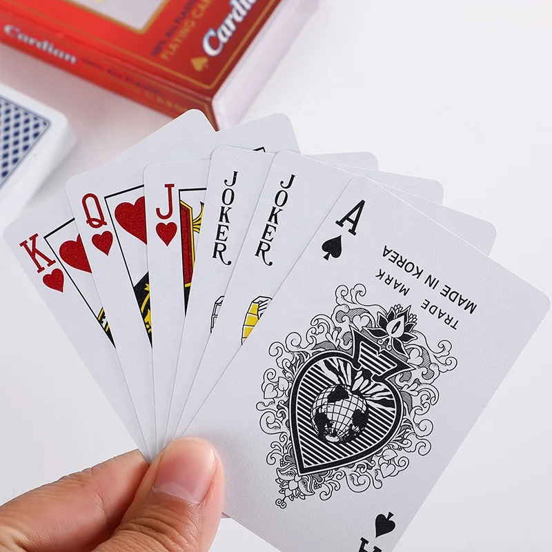 
New Quality Plastic PVC Poker Smooth Waterproof blue Playing Cards poker Creative Gift Durable Poker with boxes 