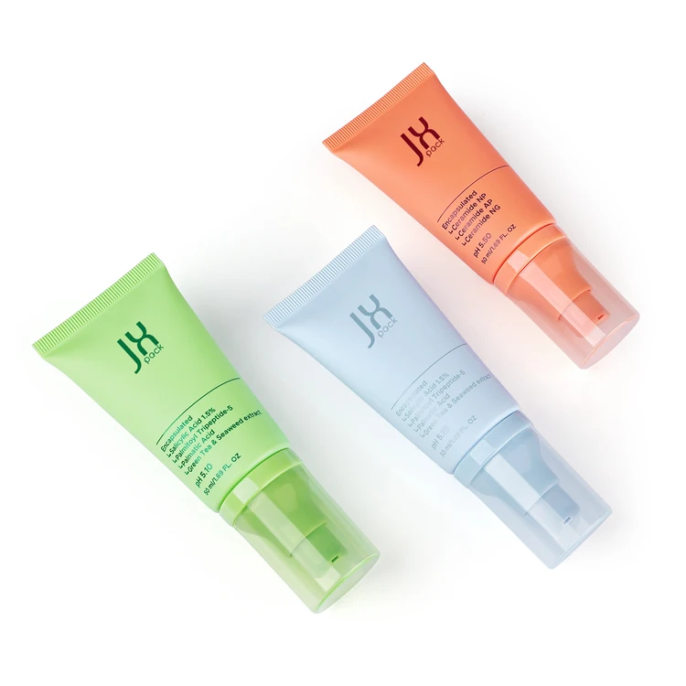 OEM biodegradable eco-friendly 50ml hand cream cosmetic plastic tube packaging for cosmetic cream