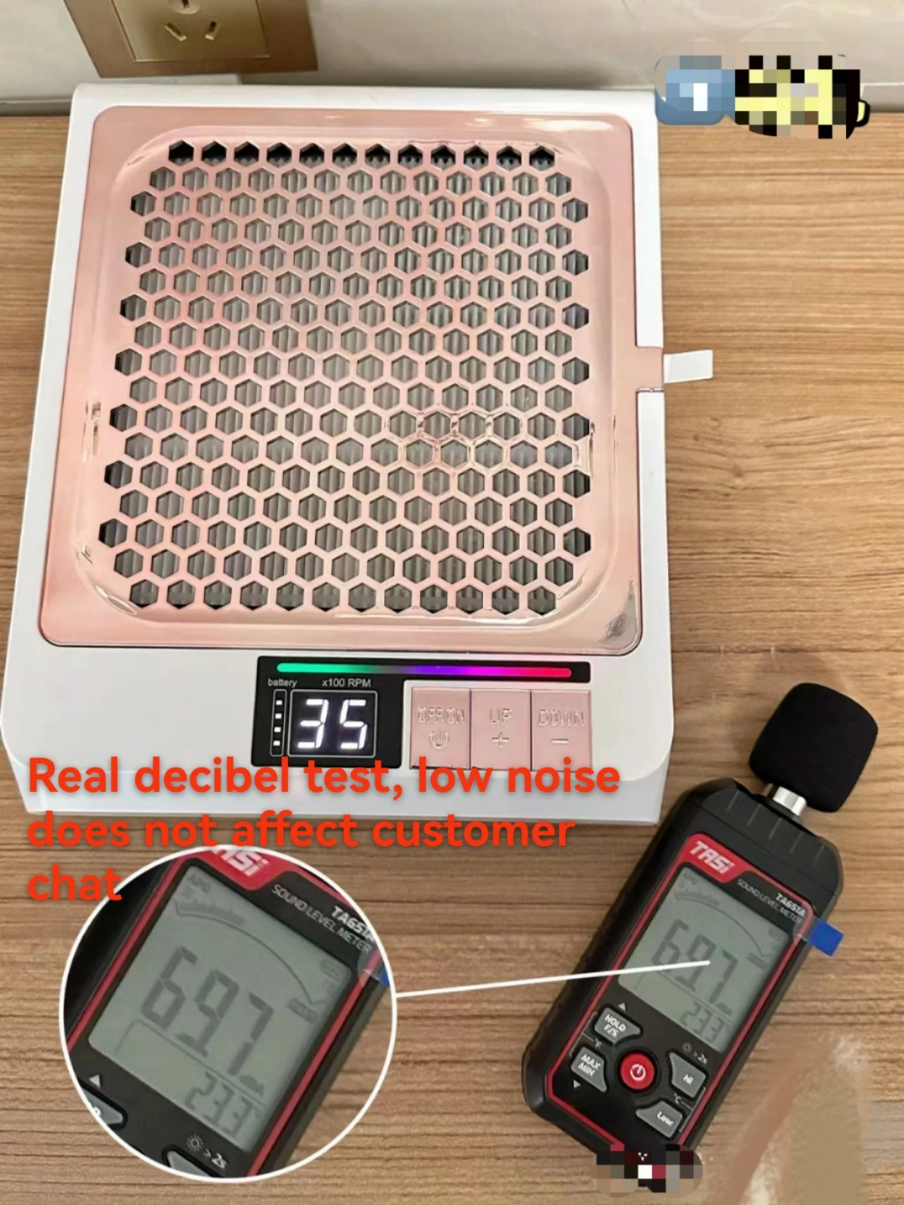 Low Noise Filter Nail Dust Collector 80W Manicure Cleaner Tool Nail Dust Collector Vaccum For Nail Salon