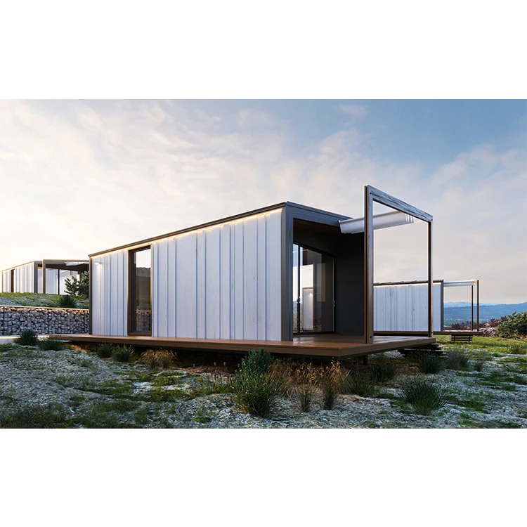 China luxury container hotel 20ft modern prefabricated box containers comfortable single hotel family homestay