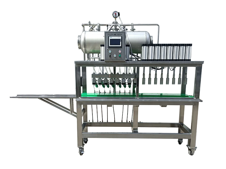 semi automatic 6-6-6  Beer bottle washing and filling and capping machine with CIP system