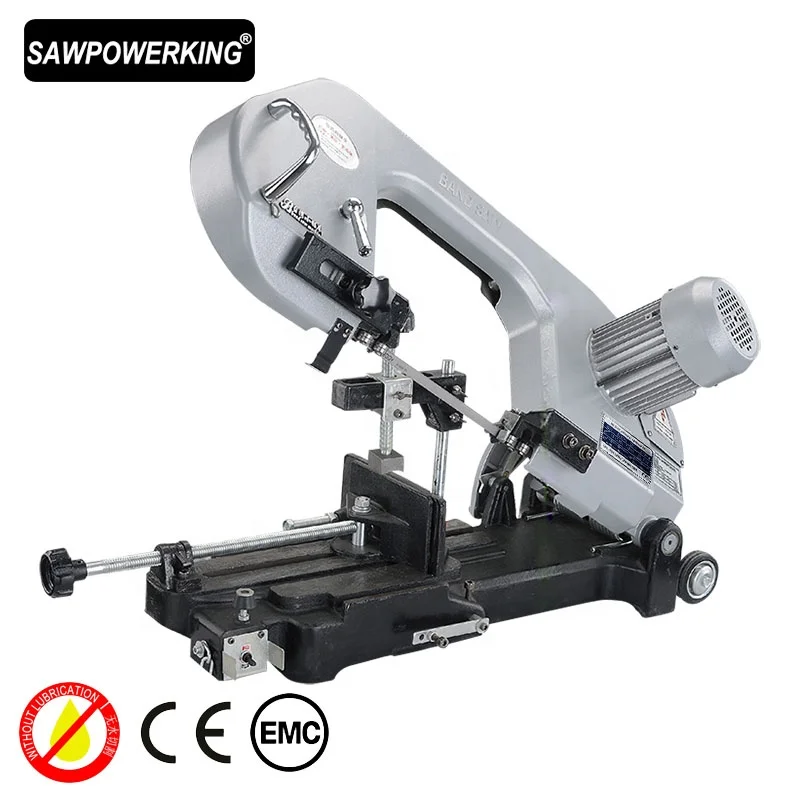 SAWPOWERKING 8' wood cutting DLY-18F1 mini table horizontal band saw machine