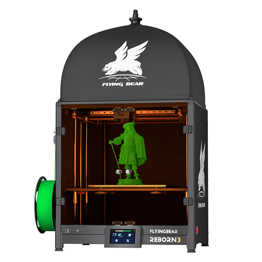 FLYINGBEAR Reborn 3 настольный 3D-принтер 500 мм/с высокоскоростная гладкая поверхность 300*300*350 мм автоматическая машина для выравнивания