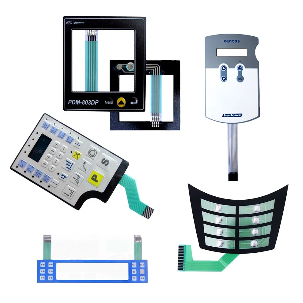 OEM PCB Membrane Switch Graphic Overlay Embossed Button For Remote Control
