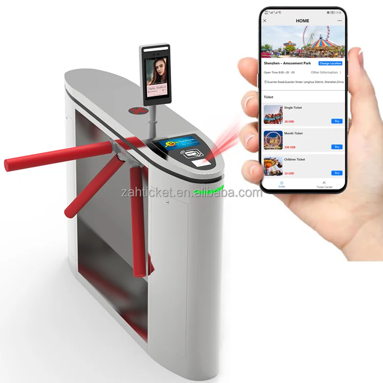 Турникет для спортивного парка с RFID-браслетом