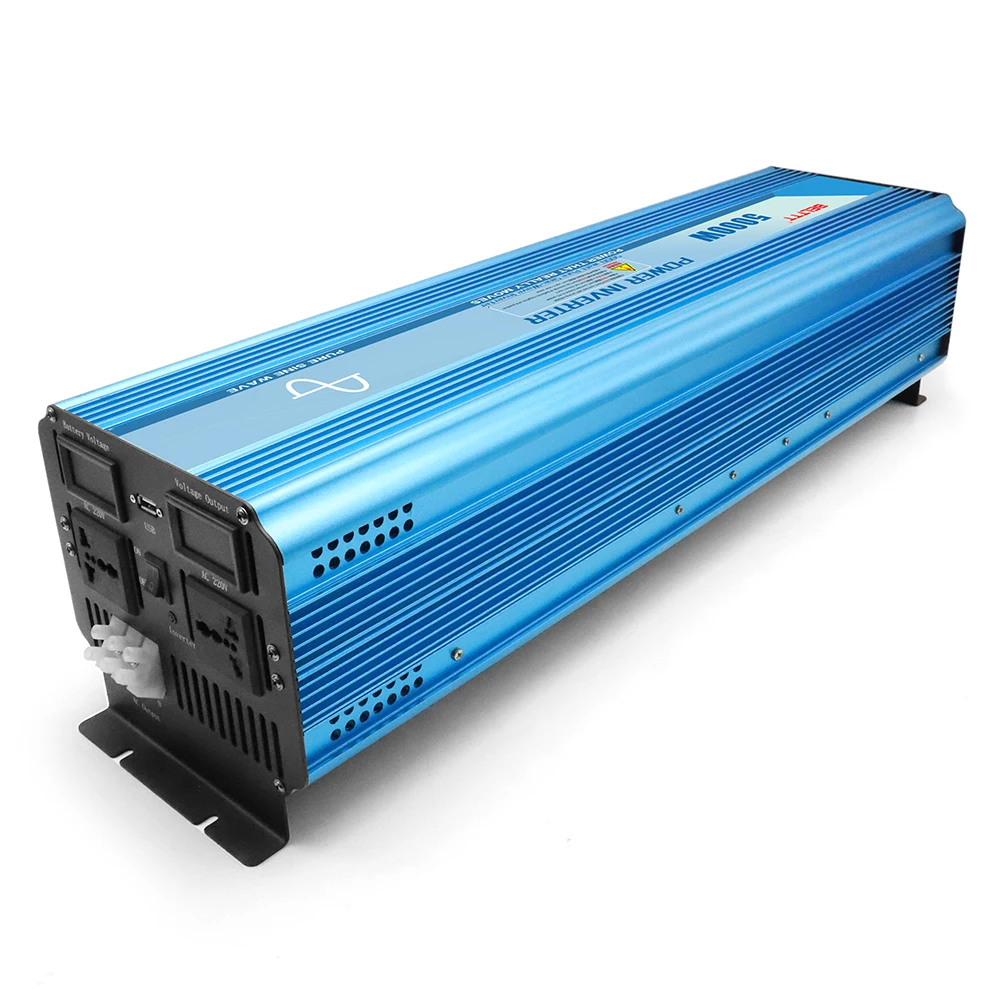 Off grid solar power converter 24v to 220v pure sine wave 5000w big power inverters