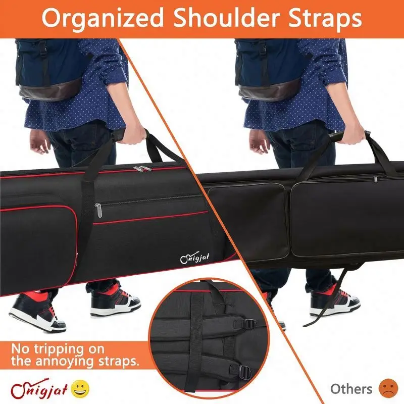 BSCI Factory BSCI Factory Wholesale Keyboard Carrying Bag Thickened Portable Soft Case for Instruments 61 Key Electric Piano