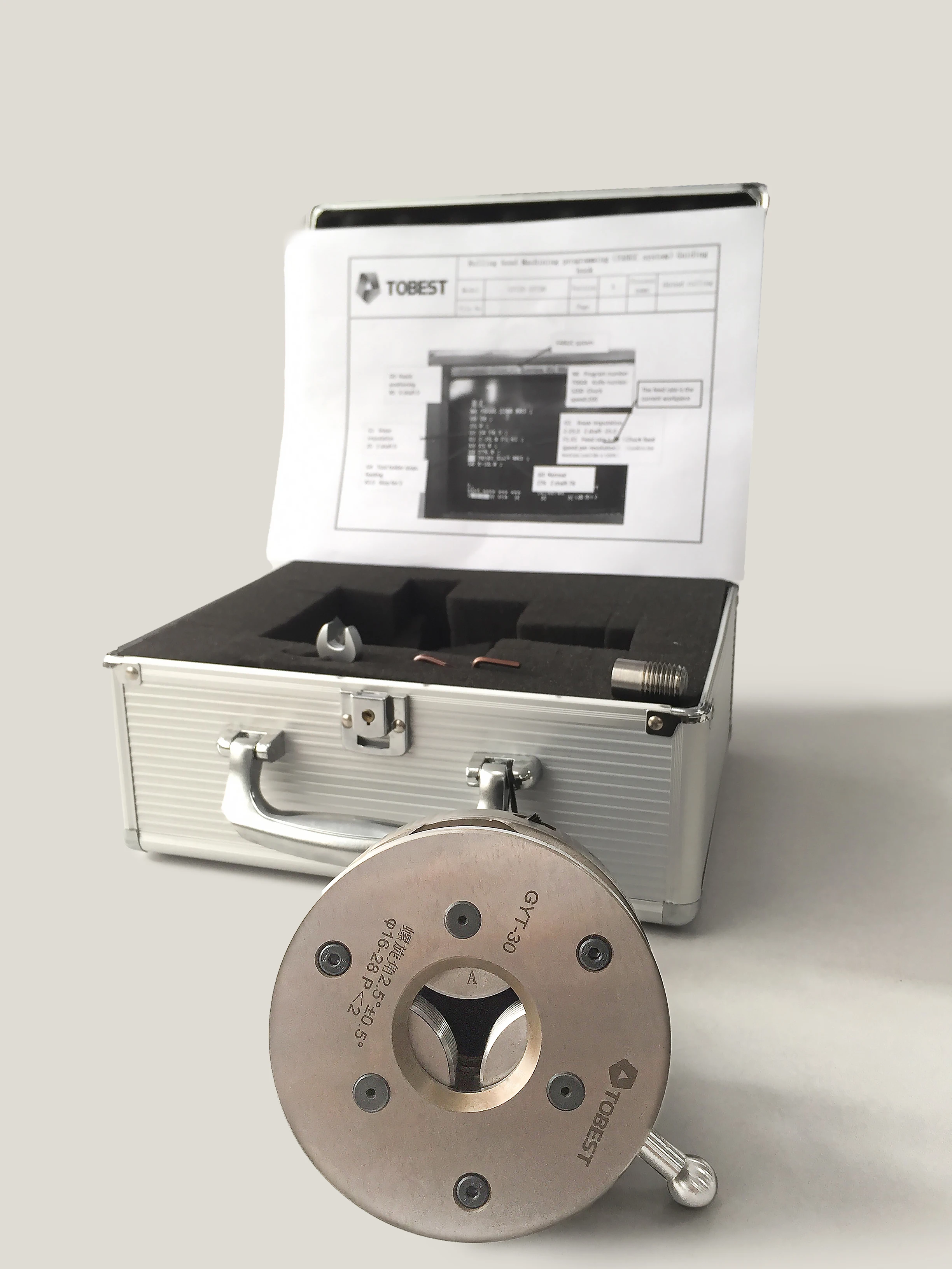 TOBEST M6-M10 axial Thread rolling head for CNC machine  lathe milling machine  high precision thread rolling systems